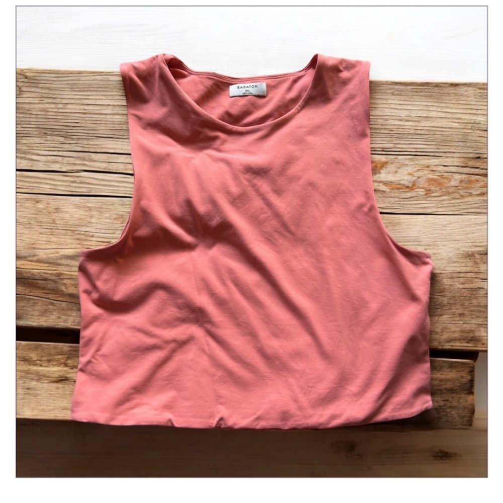 Babaton Aritzia Coral Pink Contour Muscle Tank-NWOT-Sz 2XL-Smoothing -Beautiful! - Picture 5 of 10